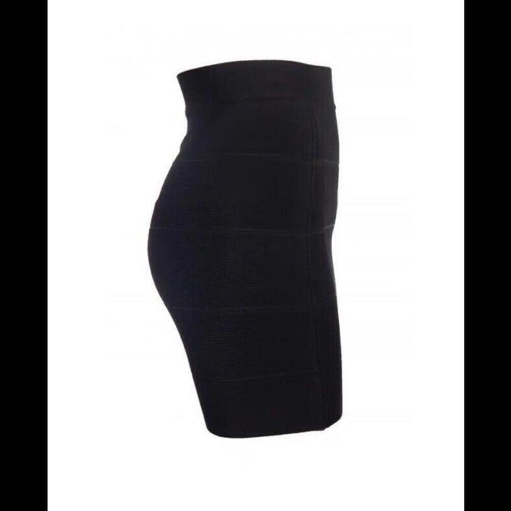 BCBGMAXAZRIA Black Simone Alexa Bandage Mini Skirt Small Y2K Bodycon - Picture 5 of 12